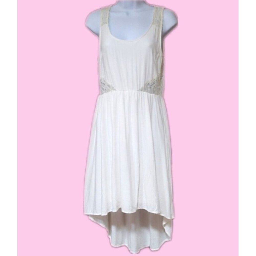 Prototype Hi-Low Lace-Inset Accent Waist,  Ballet Core Dress (L)